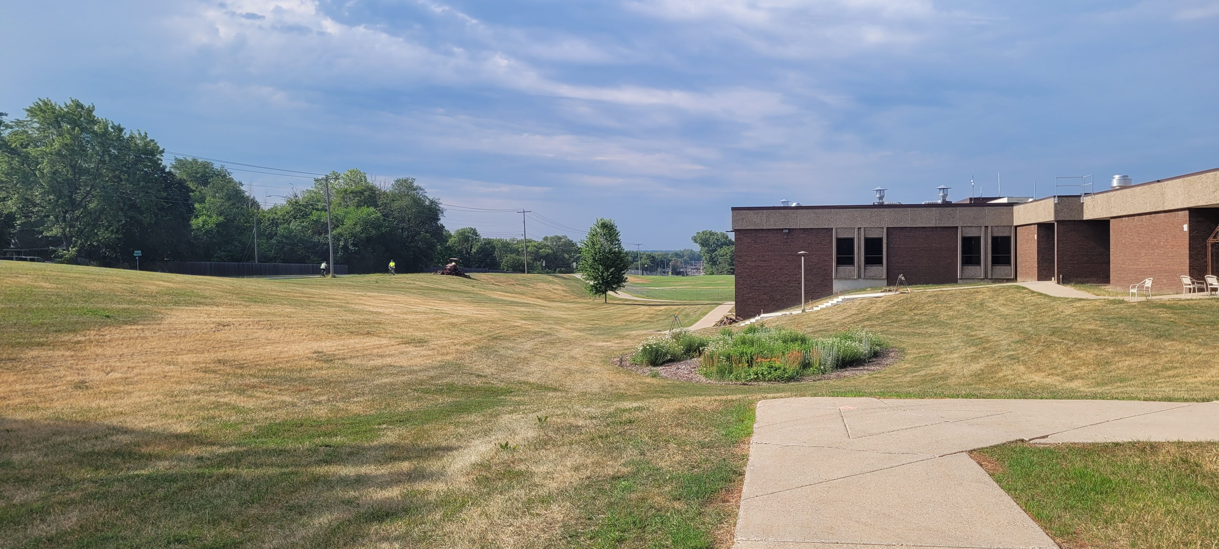 A rain garden built with cost-share funds