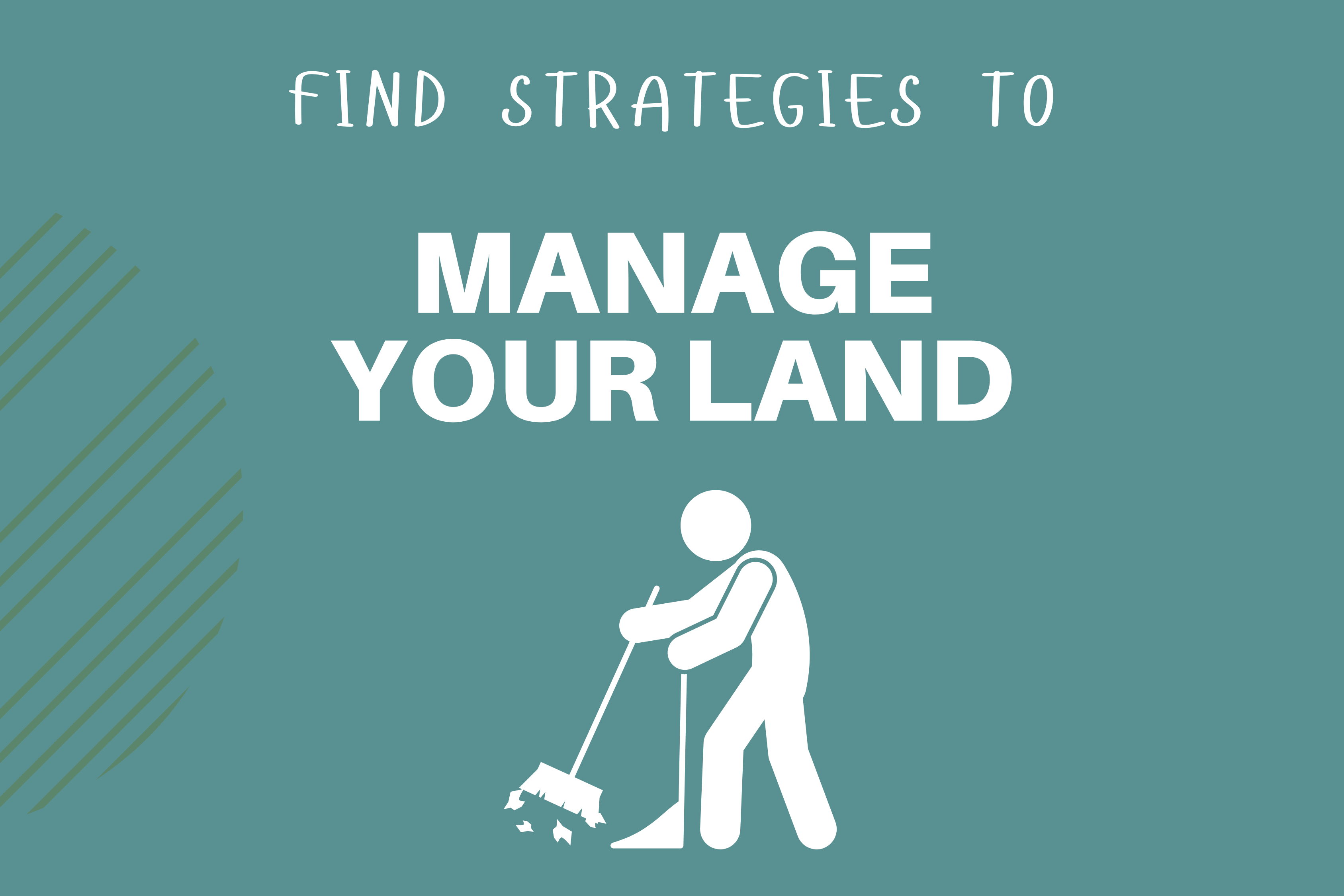 Find strategies to manage your land.